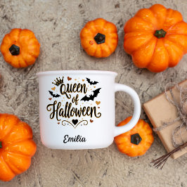 Classic Queen of Halloween Individuelle Name Tasse