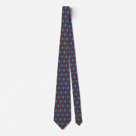 Classic Raute Blue Red Green Weihnachten Krawatte