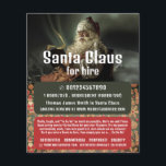 Classic Reading Santa, Santa Claus Entertainer Flyer<br><div class="desc">Classic Reading Santa,  Santa Claus Entertainer Werbung Flyer durch den Business Card Store.</div>