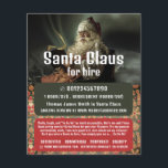 Classic Reading Santa, Santa Claus Entertainer Flyer<br><div class="desc">Classic Reading Santa,  Santa Claus Entertainer Werbung Flyer durch den Business Card Store.</div>