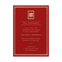 Classic Rectangle Double Happiness Teezeremonie