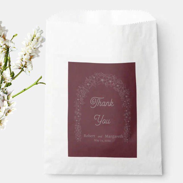 Classic Red Floral Wedding Gate Geschenktütchen (Von Creator hochgeladen)