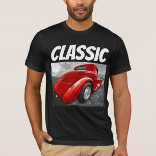CLASSIC RED HOTROD GEBURTSTAG T - SHIRT