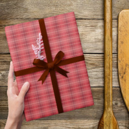 Classic Red Kariert Christmas Wrapping Paper Geschenkpapier