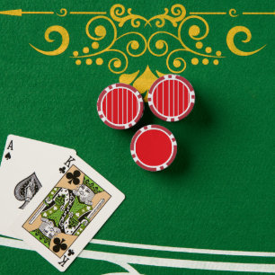 Classic Red Metalic Cream Veil Composite Pokerchips