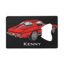 Classic Red Mustang Design Flaschenöffner