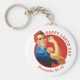 Classic Red ROSIE THE RIVETER Schlüsselanhänger
