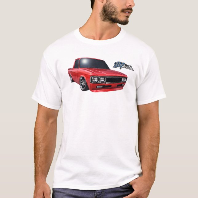 Classic Red Slammed Luv Truck LTG Logo T-Shirt (Vorderseite)