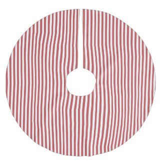 Classic Red Stripe Weihnachtsbaumrock Polyester Weihnachtsbaumdecke