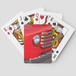 Classic Red Truck Headlight Spielkarten