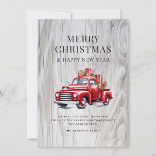 Classic Red Truck Weihnachten präsentiert Rustikal