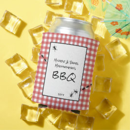 Classic Red White Gingham Ants GRILLEN Picnic Part Dosenkühler