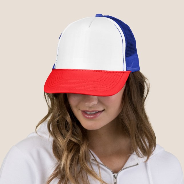 Classic Red White Trucker Hat für Patriotic S Truckerkappe (Beispiel)