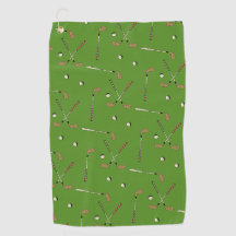 Classic Retro Golf Golfer Club Ball Muster Grün