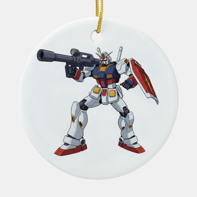 Classic Retro RX-78-2 Gundam Mecha Anime Illustrat Keramik Ornament (Vorne)
