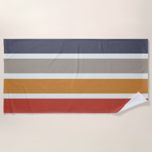 Classic Retro Streifen Duschvorhang Wash Tuch Strandtuch