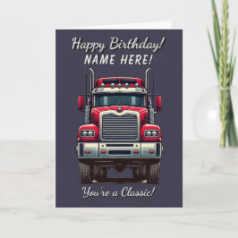 Classic Retro Truck Sie sind eine klassische Gebur Karte