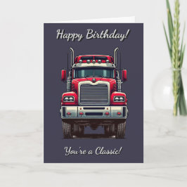 Classic Retro Truck Sie sind eine klassische Gebur Karte