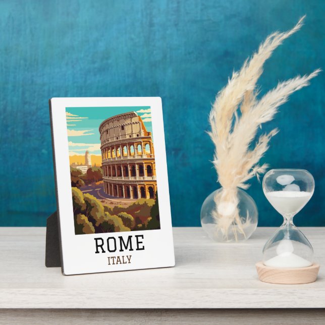 Classic Rome Italy Colosseum Historic Fotoplatte (Seite)
