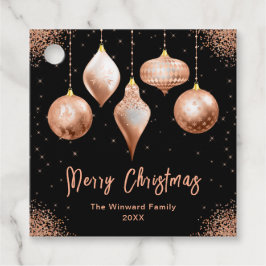 Classic Rose Gold Ornament Christmas Geschenkanhänger