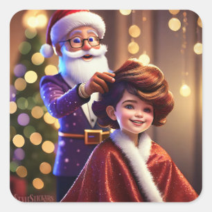 Classic Round Corner Square Stickers