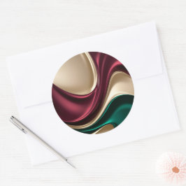 Classic round sticker in stylish graphic
