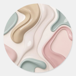 Classic round sticker in stylish graphic