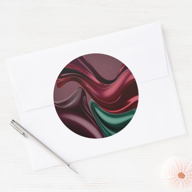 Classic round sticker in stylish graphic (Umschlag)