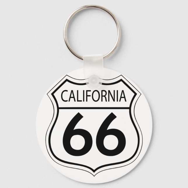 Classic Route 66 Schlüsselanhänger (Vorderseite)