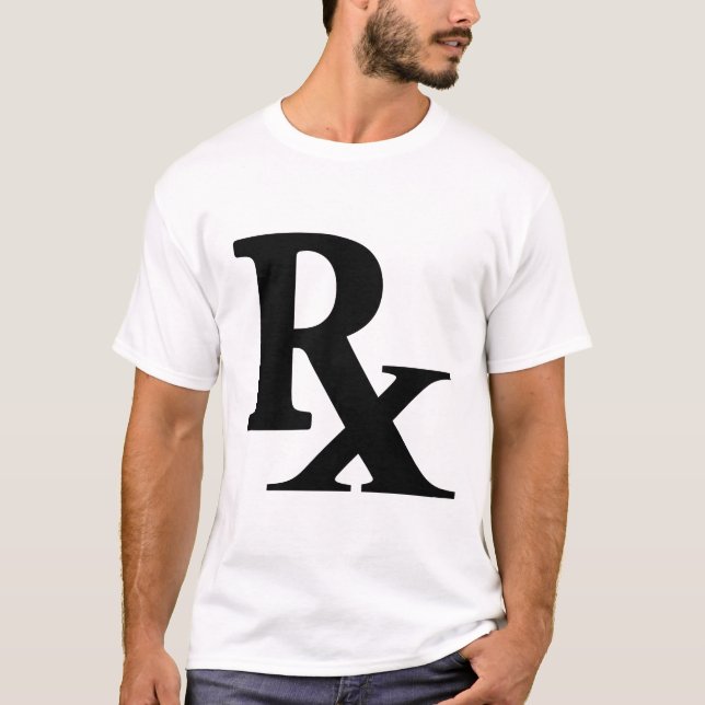 Classic Rx Pharmacy Icon drucken Apotheke Geschenk T-Shirt (Vorderseite)
