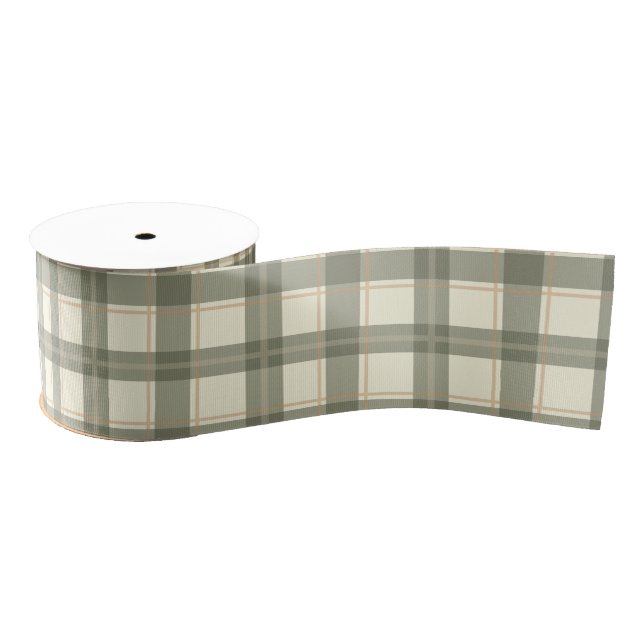 Classic Sage Tartan  Ripsband (Spule)