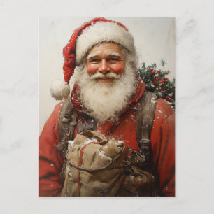 Classic Santa Claus Heartwarming Weihnachten Kunst