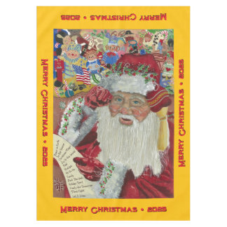 Classic Santa - Gold Custom Christmas Tischdecke