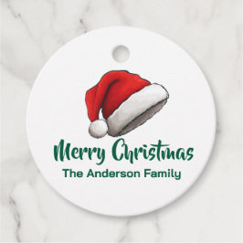 Classic Santa Hat Geschenkanhänger