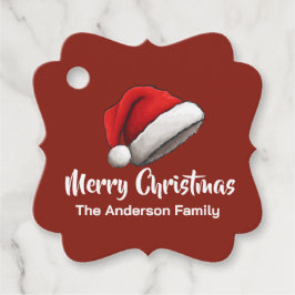 Classic Santa Hat Geschenkanhänger