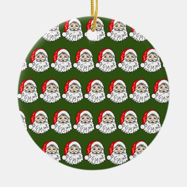 Classic Santa Keramik Ornament (Vorne)