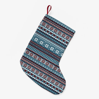 Classic Scandinavian Christmas Sweater Pattern Kleiner Weihnachtsstrumpf