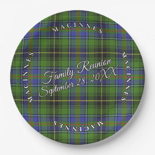 Classic Schotten Clan MacInnes Tartan-Veranstaltun Pappteller