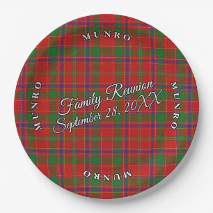 Classic Schotten Clan Munro Tartan Veranstaltung Pappteller