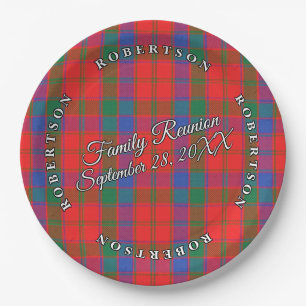 Classic Schotten Clan Robertson Tartan Event Pappteller