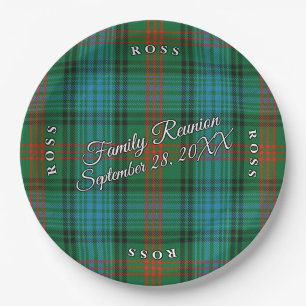 Classic Schotten Clan Ross Tartan Event Pappteller