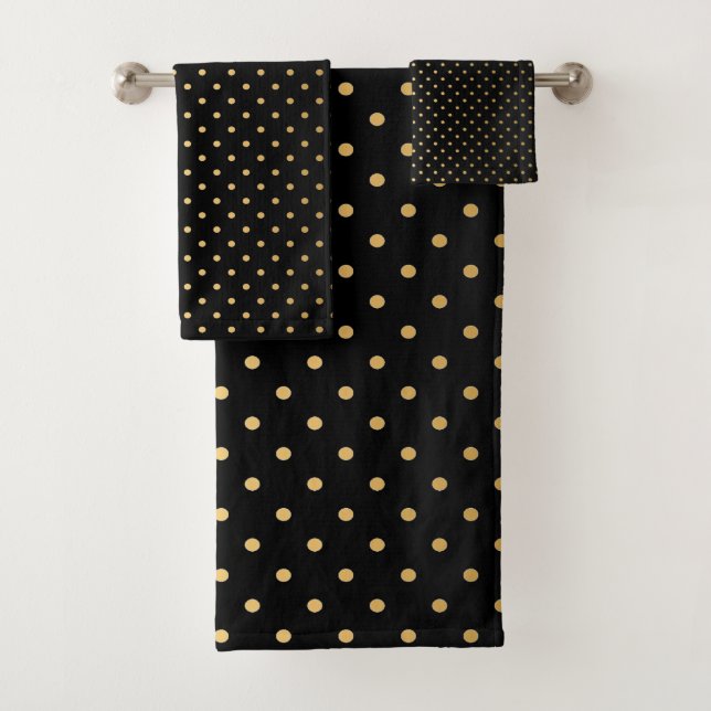 CLASSIC SCHWARZGOLD SPOT BADEZIMMER TOWEL SET (Insitu)