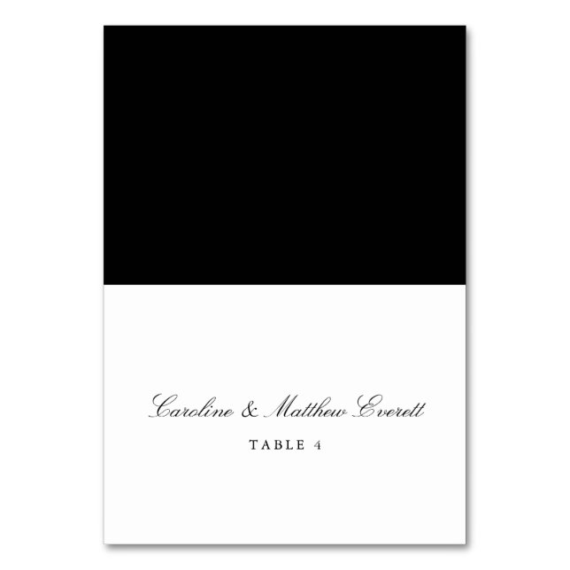 Classic Script Elegant Nom Personnalisé Carte Plac (Par défaut)