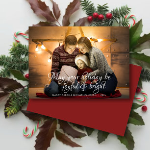 Classic Scripted Wish Ruby Red Foto Weihnachten
