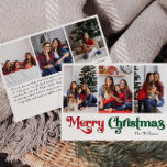 Classic Simple Frohe Weihnachten Sechs Foto<br><div class="desc">Feiern Sie die Saison mit dieser einzigartigen, klassischen, einfachen Frohen Weihnachten sechs Foto Urlaubskarte mit einer Touch von Vintagem Charme. Das minimalistische Design präsentiert eine elegante Rot-Grün-Farbpalette, die den gemütlichen Geist des Winters widerspiegelt. Seine moderne und lustige Anziehungskraft, gepaart mit der traditionellen Formulierung, schafft ein perfektes Gleichgewicht zwischen Kühnheit und...</div>