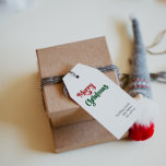 Classic Simple Merry Christmas - Geschenktasten Geschenkanhänger<br><div class="desc">Feiern Sie die Saison mit diesen einzigartigen, klassischen, schlichten Weihnachtsgeschenktafeln mit einer Touch Vintagen Charmes. Das minimalistische Design präsentiert eine elegante Rot-Grün-Farbpalette, die den gemütlichen Geist des Winters widerspiegelt. Seine moderne und lustige Anziehungskraft, gepaart mit der traditionellen Formulierung, schafft ein perfektes Gleichgewicht zwischen Kühnheit und Klasse. Die niedliche und spielerische...</div>