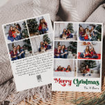 Classic Simple Merry Christmas Vertical 10 Foto Feiertagskarte<br><div class="desc">Feiern Sie die Saison mit dieser einzigartigen, klassischen, schlichten Merry Christmas, senkrechten 10-Foto-Urlaubskarte mit einer Touch von Vintagem Charme. Das minimalistische Design präsentiert eine elegante Rot-Grün-Farbpalette, die den gemütlichen Geist des Winters widerspiegelt. Seine moderne und lustige Anziehungskraft, gepaart mit der traditionellen Formulierung, schafft ein perfektes Gleichgewicht zwischen Kühnheit und Klasse....</div>