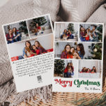 Classic Simple Merry Christmas Vertical 8 Foto Feiertagskarte<br><div class="desc">Feiern Sie die Saison mit dieser einzigartigen, klassischen Merry Christmas Vertikal 8 Foto Urlaubskarte mit einer Touch Vintagen Charmes. Das minimalistische Design präsentiert eine elegante Rot-Grün-Farbpalette, die den gemütlichen Geist des Winters widerspiegelt. Seine moderne und lustige Anziehungskraft, gepaart mit der traditionellen Formulierung, schafft ein perfektes Gleichgewicht zwischen Kühnheit und Klasse....</div>