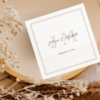 Classic Simple Modern Initials Monogram Minimailst
