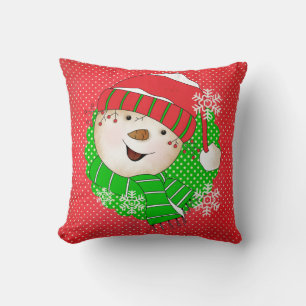 Classic Snowmen Coussin de vacances
